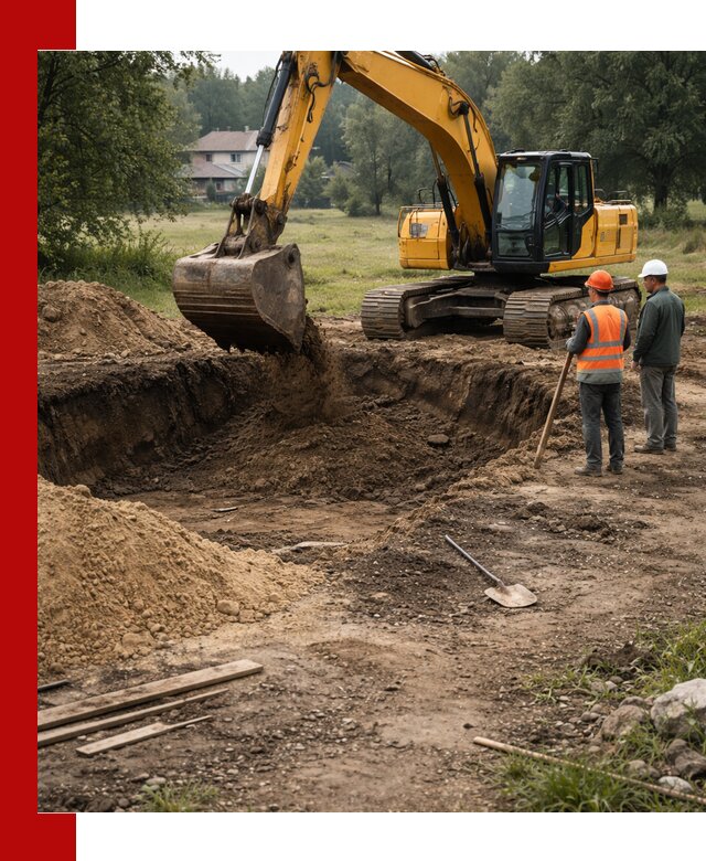 Рытье котлована под фундамент в Елабуге (быстро и недорого)