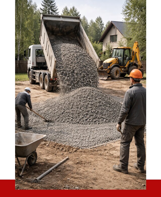 Отсыпка участка щебнем в Елабуге от 6583 р. ПРОНЕРУДЛбг