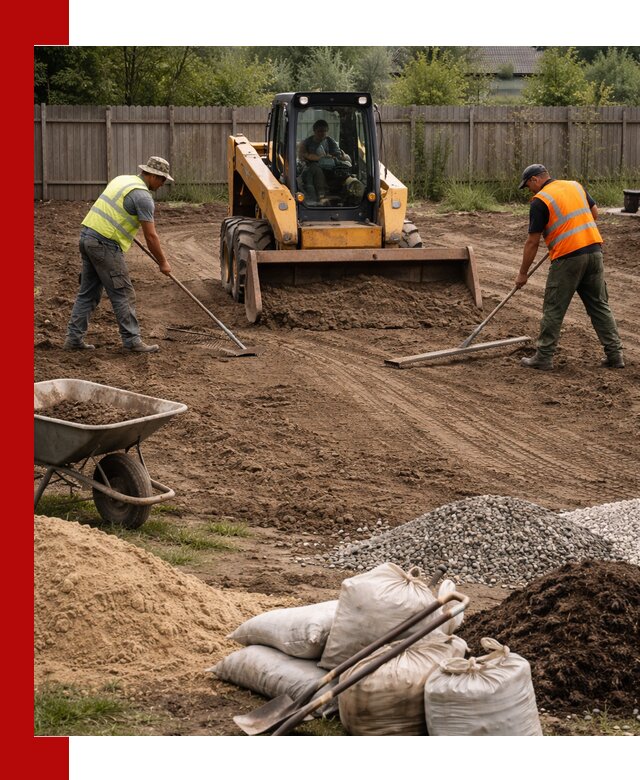 Выравнивание участка под строительство и благоустройство в Елабуге